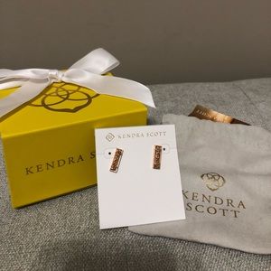 Kendra Scott Rose Gold Drusy Earrings